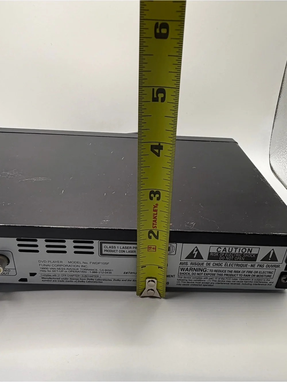 Sanyo FWDP105F DVD CD Player Pre Owned- Tested Working Excellent Con- No Remote